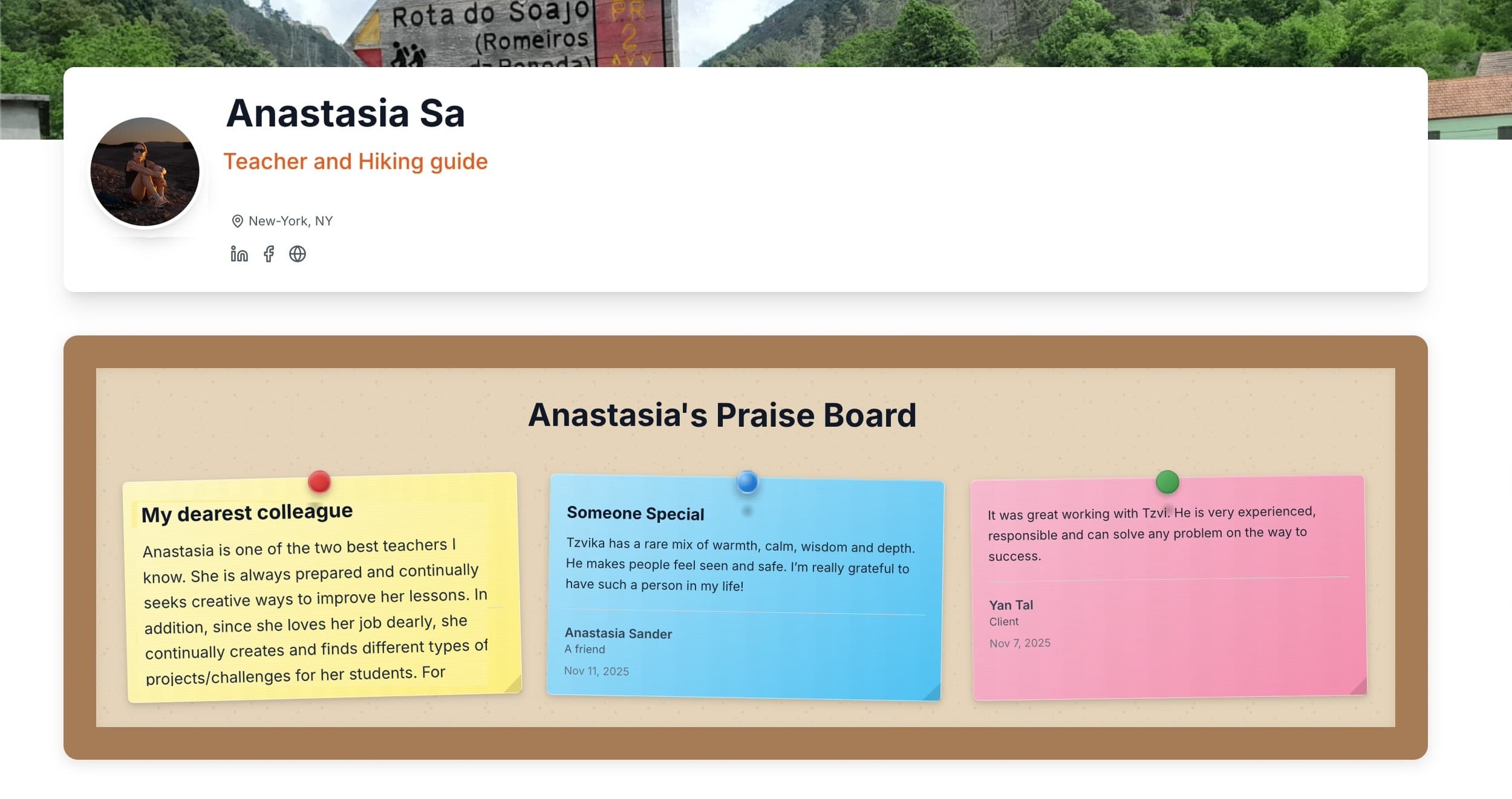 Your Professional Testimonial Page